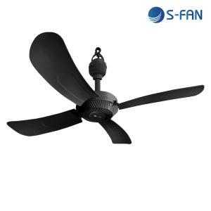 천장 실링팬 캠핑 천정 타프팬 공기순환 선풍기 S-FAN 50 롱버전 블랙