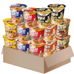 컵라면14개 누들핏 육개장사발면3 김치3+우동 짜파구리 카구리 튀김우동 각2개 MD038