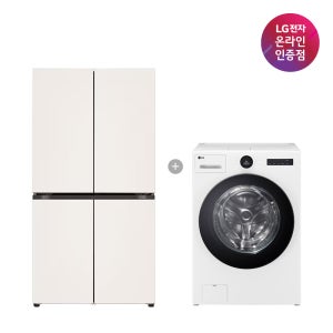 LG 디오스 오브제컬렉션 매직스페이스 냉장고 + LG 트롬 워시콤보 (T875MEE111 + FH25WA)