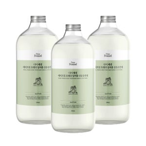 디어페넬 초고농축 딥퍼퓸 섬유유연제 실내건조 정전기감소 구김방지 에이프릴프레쉬, 1L, 3개