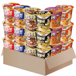 농심 누들핏 컵라면18개(육개장사발면 김치 우동 튀김우동 짜파구리 카구리)각3개 MD039