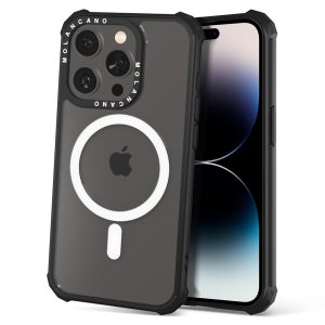 모란카노 임팩트 시그니처 맥세이프 에어쿠션 범퍼 케이스 투명, 아이폰14프로맥스