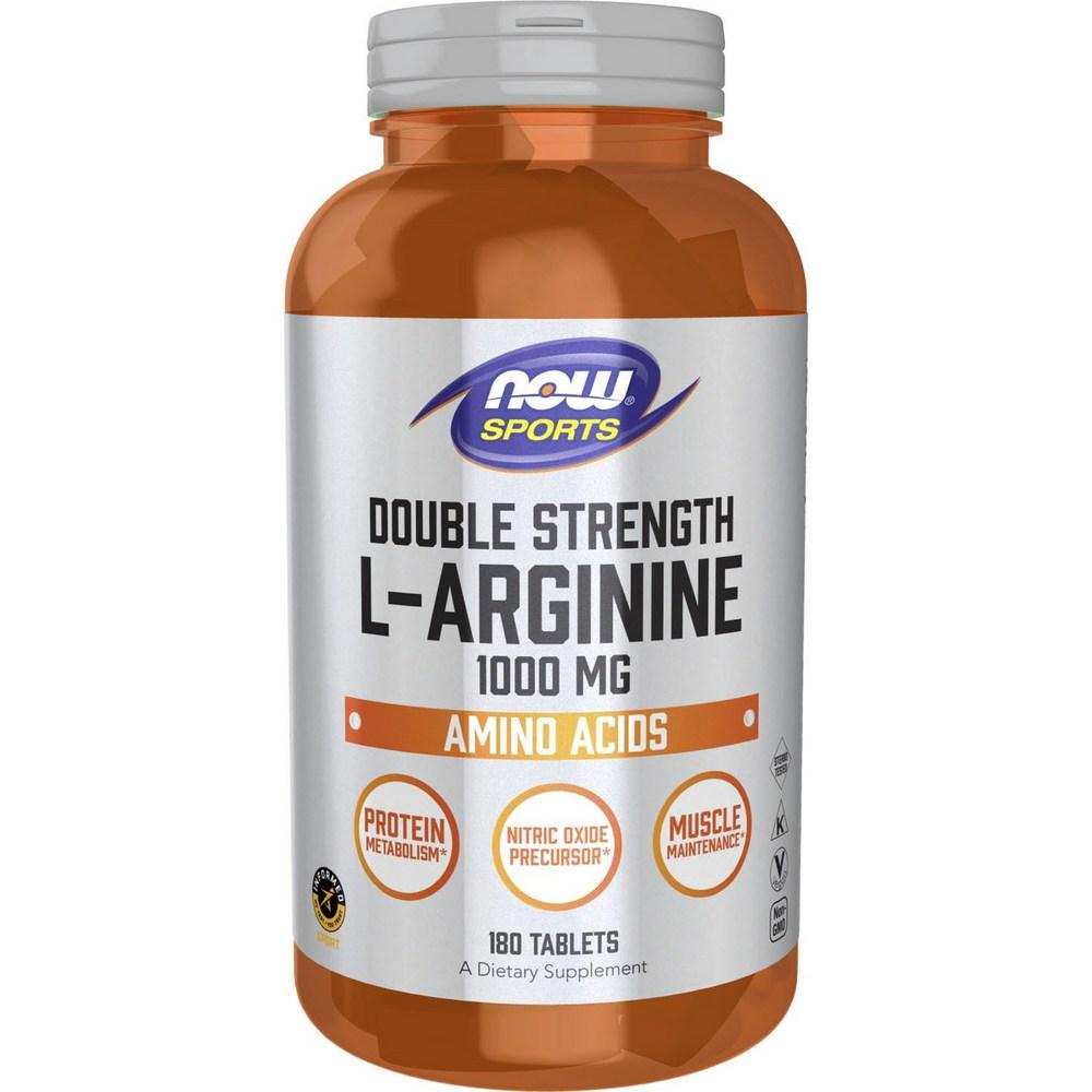 나우푸드 아미노산 <b>더블 스트렝스 L</b> <b>아르기닌 1000mg</b> 180정