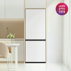 LG 모던엣지 AI 오브제컬렉션 Fit & Max Q405MQQ133 412L 2도어 소형 미니 원룸 냉장고 (메탈/에센스화이트)