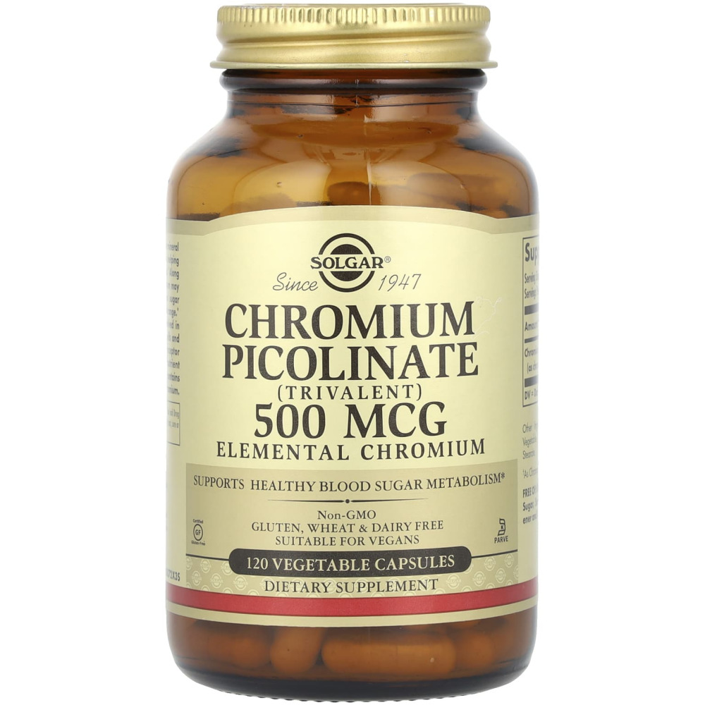 솔가 크롬 피콜리네이트 <b>Chromium</b> Picolinate 500mcg 120정