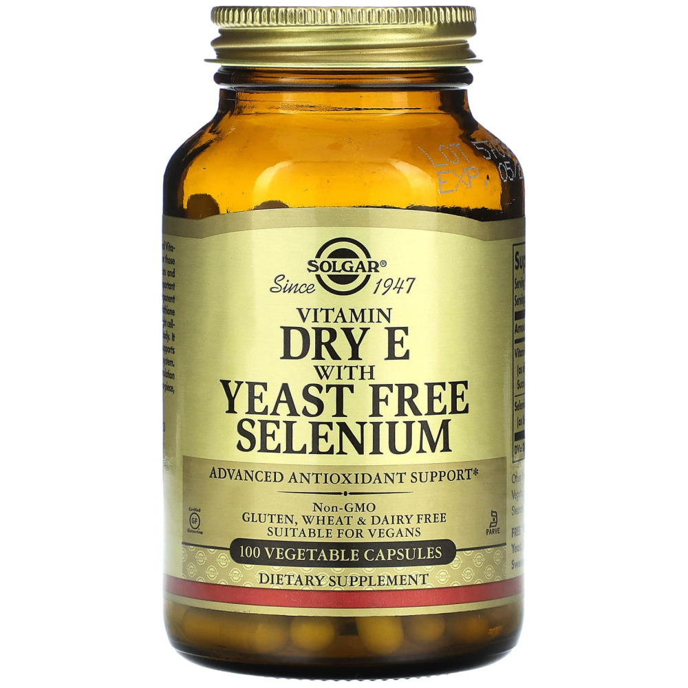 솔가 <b>드라이</b> <b>E</b> <b>이스트프리 셀레늄</b> 함유 Dry <b>E</b> <b>with</b> Yeast Free Selenium 100정