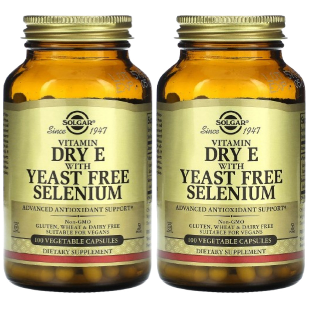 솔가 <b>드라이</b> <b>E</b> <b>이스트프리 셀레늄</b> 함유 Dry <b>E</b> <b>with</b> Yeast Free Selenium 100정 2개