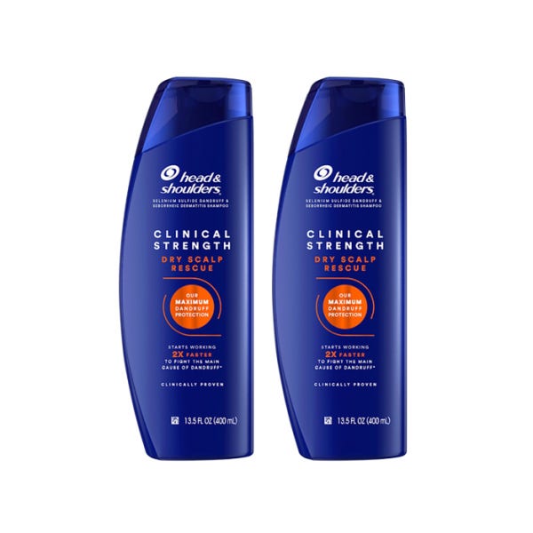 1+1 헤드앤숄더 클리니컬 스트렝스 드라이 스칼프 레스큐 샴푸, 400ml