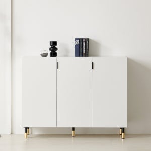 아이모던 티비장 거실 티비다이 미니 선반 받침대 높은 2단 1200, 블랙 다리