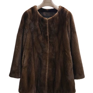 [블프]라운드카라 하프 밍크코트 A154