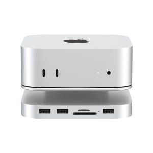 위즈플랫 M470 PRO 맥미니 M4/M4 PRO 도킹스테이션 USB허브 외장SSD 1TB