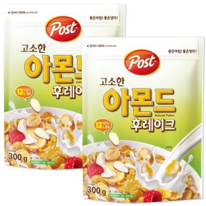 동서 포스트 씨리얼 고소한 아몬드 후레이크 300gx2개