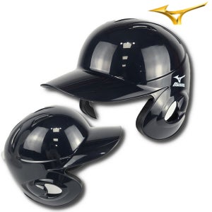 창고방출 미즈노 야구헬멧 야구 머리보호대 타자헬멧 양귀 다크네이비유광 L