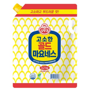 [소비기한 27년 01월 04일까지] [대용량 업소용] 오뚜기 골드마요네스 스파우트팩 3.2kg, 1개