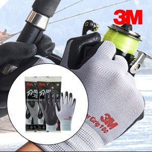 3M 슈퍼그립 100 스마트폰터치 얇은 기본 코팅 장갑 10켤레