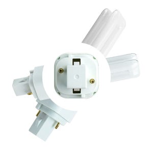삭개오 오렌지 전구색형광등 램프 사각 소켓 주방 거실 욕실 백열등 FDX-18W 18와트 2핀