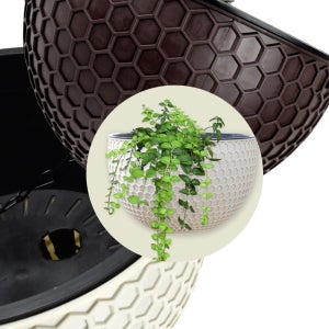 삭개오 소형 아이보리 걸이형 화분걸이 트리안 키우기 화분 체인 화분