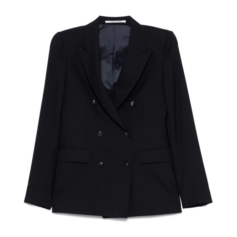 딸리아또레 더블브레스트 블랙 테일러드 울 블레이저 J PARIGI10B 520060 B3187
