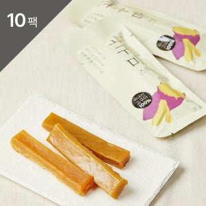 자연다움 간편하고 든든하게 고구마스틱 군고구마바 고구마말랭이 아기간식 20g, 10개
