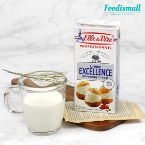 엘르앤비르 엑셀런스 휘핑크림 1L 생크림 동물성 무가당