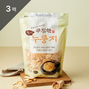 매홍 구수하고 바삭한 푸짐한 국산 현미 누룽지 식사대용 수제 누룽지팝 800g, 1개입, 3개