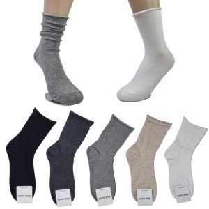 여자 무압박 돌돌이 조임없는 중목 장목 양말10켤레