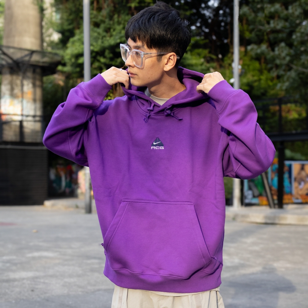 나이키 ACG 써마핏 플리스 풀오버 후디 보라색 후드 티셔츠 DH3088-599