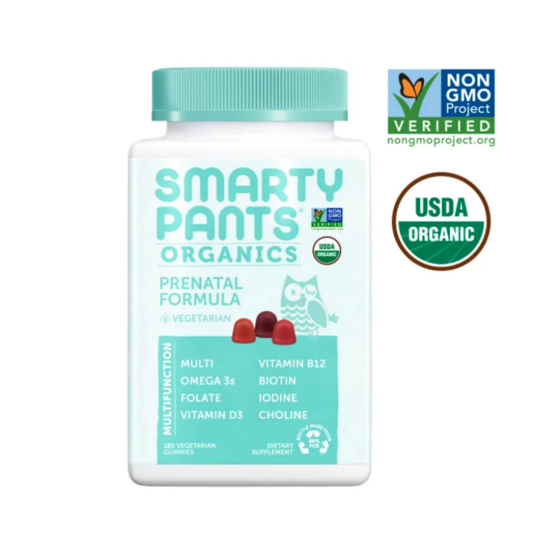 미국 코스트코 스마티팬츠 <b>오가닉스</b> Prenatal 포뮬라, 임산부를 위한 종합 건강시능식품 180 거미