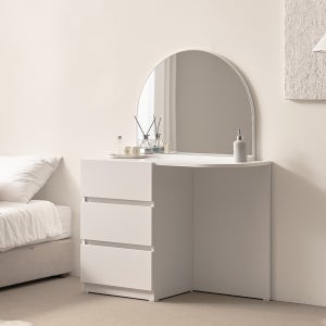 보루네오 마르체 모어 E0 라운드 콘솔 화장대 세트 BHS023C