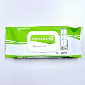 디터점스자임티슈 DeterGerms 80매 산후조리원 요양 병원 물티슈 종합병원사용 환경소독티슈