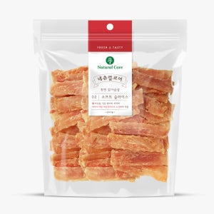 네츄럴코어 천연 육포 간식 강아지 대용량 육포 간식 닭가슴살 소프트 슬라이스, 400g, 1개