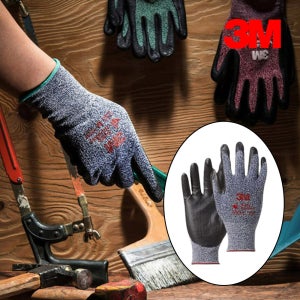 3M 안전장갑 533 NBR 다용도 보호장갑 방수 방유 기능성 네이비 1켤레