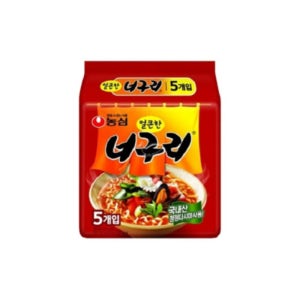 농심 얼큰한 너구리 멀티 120g 5입