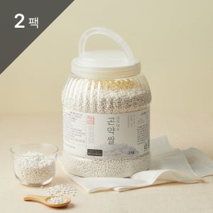 착한상점 바로먹는 찰 곤약쌀 저칼로리 식단 곤약미 대용량 다이어트쌀 2kg, 2개