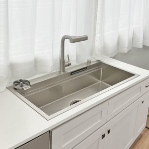 예작 엠보 올인원 멀티 사각싱크볼 와이드100R 3way물팀방지 폭포수전 배수구 100cm