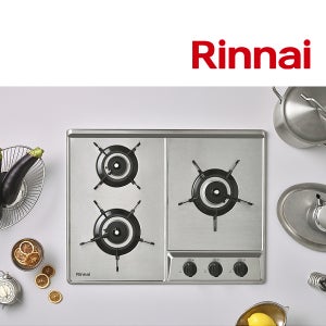 전국설치 3구 가스레인지 THE 빌트인 매립형 원터치 가스렌지 쿡탑 560x430 RBR-ΝS301DIJ 스텐 실버