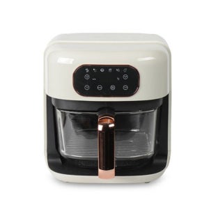 코멜리 에어프라이어 소형 미니 글라스 에어프라이기 5.5L