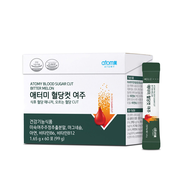 애터미 혈당컷 여주 60포 1개월분 혈당케어 식후 아연
