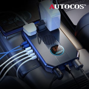 오토코스 12V 24V 겸용 220V 변환 차량용 300W 순수정현파 인버터 초고속충전기