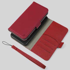 사피아노 수제 가죽 지갑 다이어리 케이스 로즈 버건디, 갤럭시A42