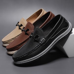 20338 소가죽 남자 로퍼 신발 남성 드라이빙슈즈 끈없는 편한 캐주얼화 단화