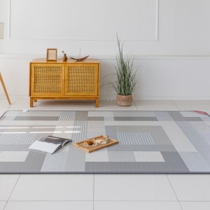 EMF안심 탄소카본전기장판 생활방수 온열 층간소음완화 모던그레이 초특대형(분리난방), 270x183cm