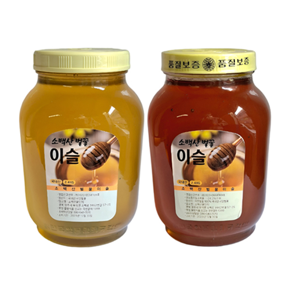 [본너츠] <b>소백산 자락</b> 사양벌꿀 이슬 2.4kg