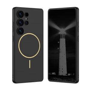 엘라딕 씬매트 믹스원 2배자력 맥세이프 케이스 더블블랙, 갤럭시S25 울트라