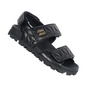 미우미우 5X135E 88T F0002 마테라쎄 레더 스포츠 샌들