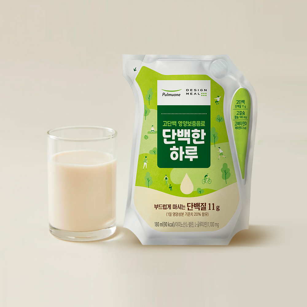 <b>풀무원</b> 디자인밀 단백한 하루 180ml X18개 <b>단백질</b> 식사대용 균형 영양식
