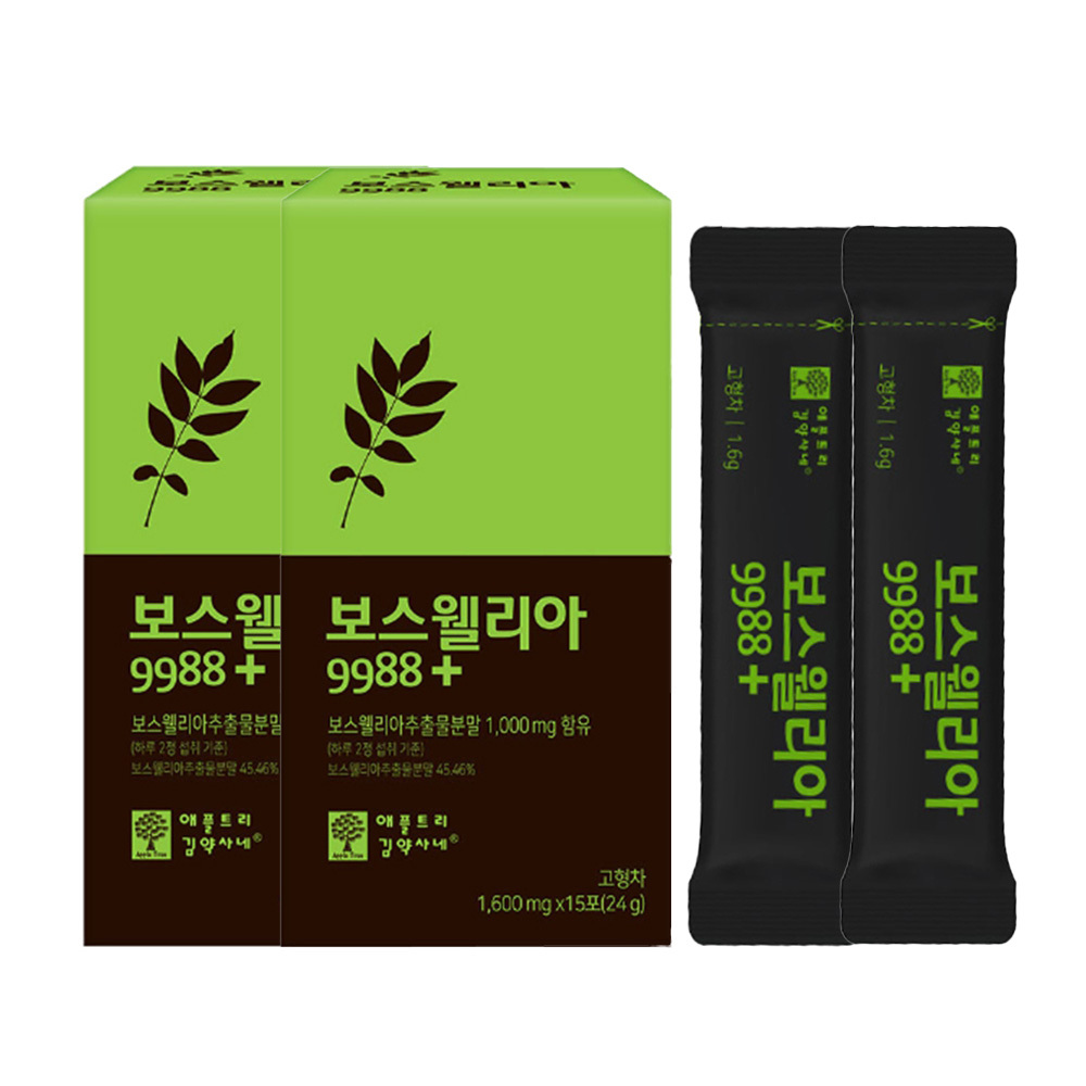 <b>보스웰리아 9988</b> 1600mg 분말 15포x2개 가루 스틱