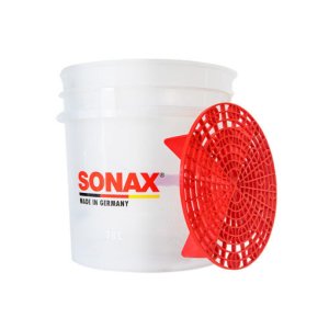 소낙스 세차 버킷 18L + 소낙스 그릿필터 레드 그릿가드 대용량 세차물통