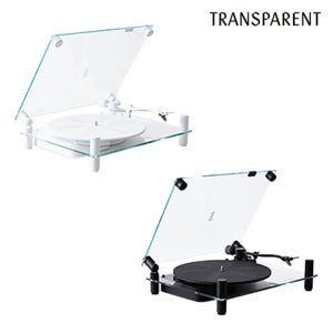 트랜스페어런트 라지 투명 턴테이블 LP 플레이어