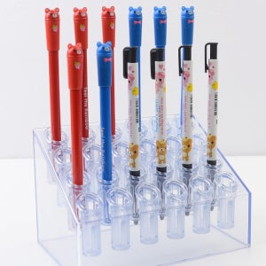 경사형 펜 진열대 볼펜 샤프 만년필 문구점 거치대